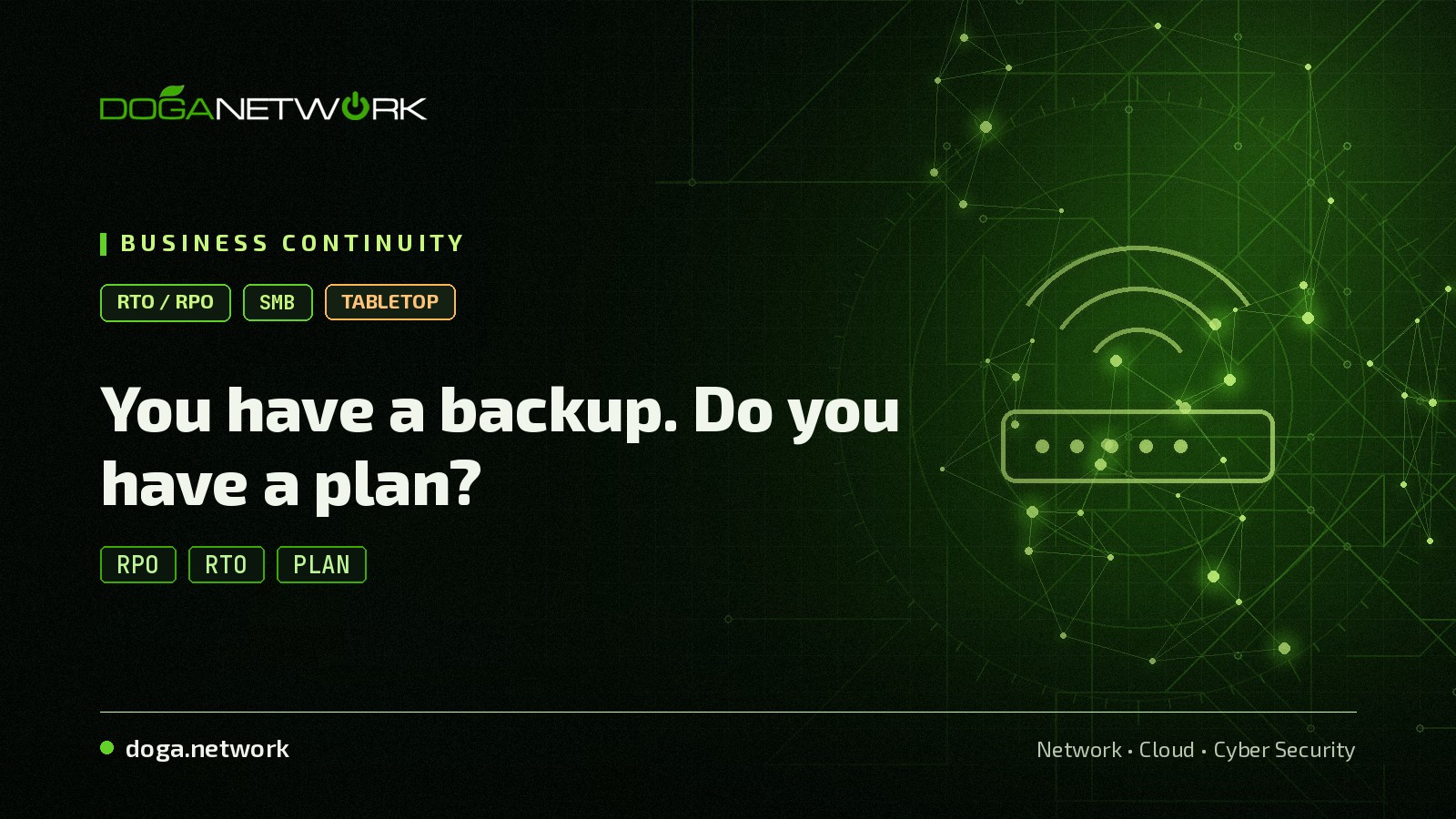 Why is a disaster recovery plan necessary?