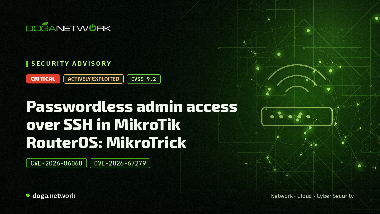 MikroTik RouterOS Vulnerability: MikroTrick (CVE-2026-86060)