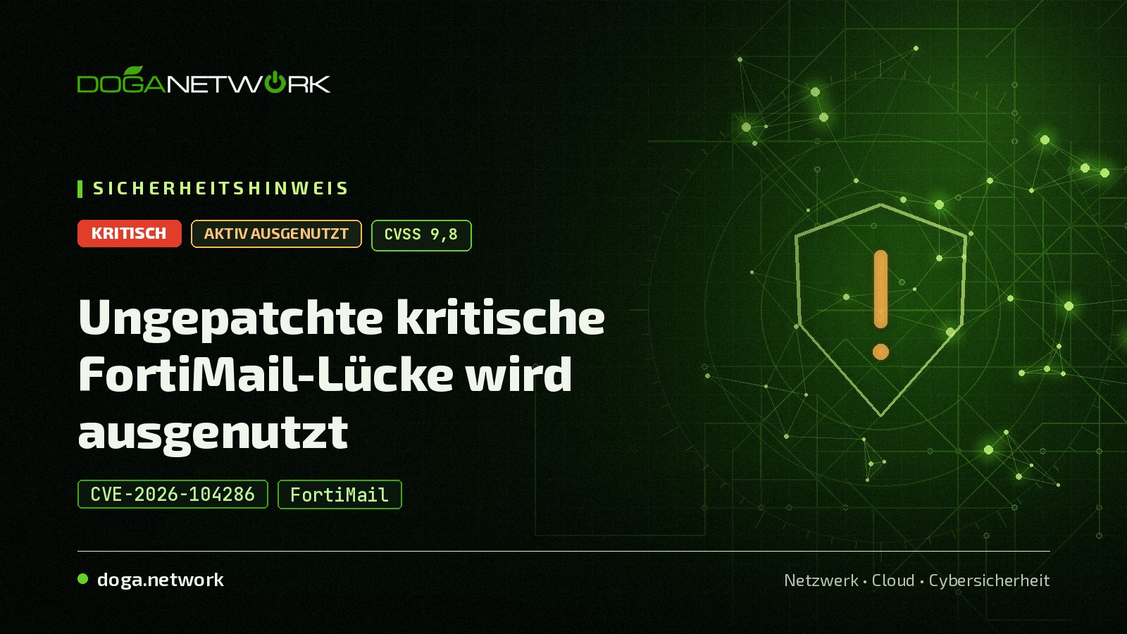 FortiMail Sicherheitslücke CVE-2026-104286 als Zero-Day ausgenutzt