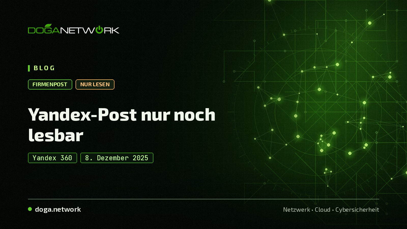 Yandex-Firmenpost ist in den Nur-Lesen-Modus gefallen